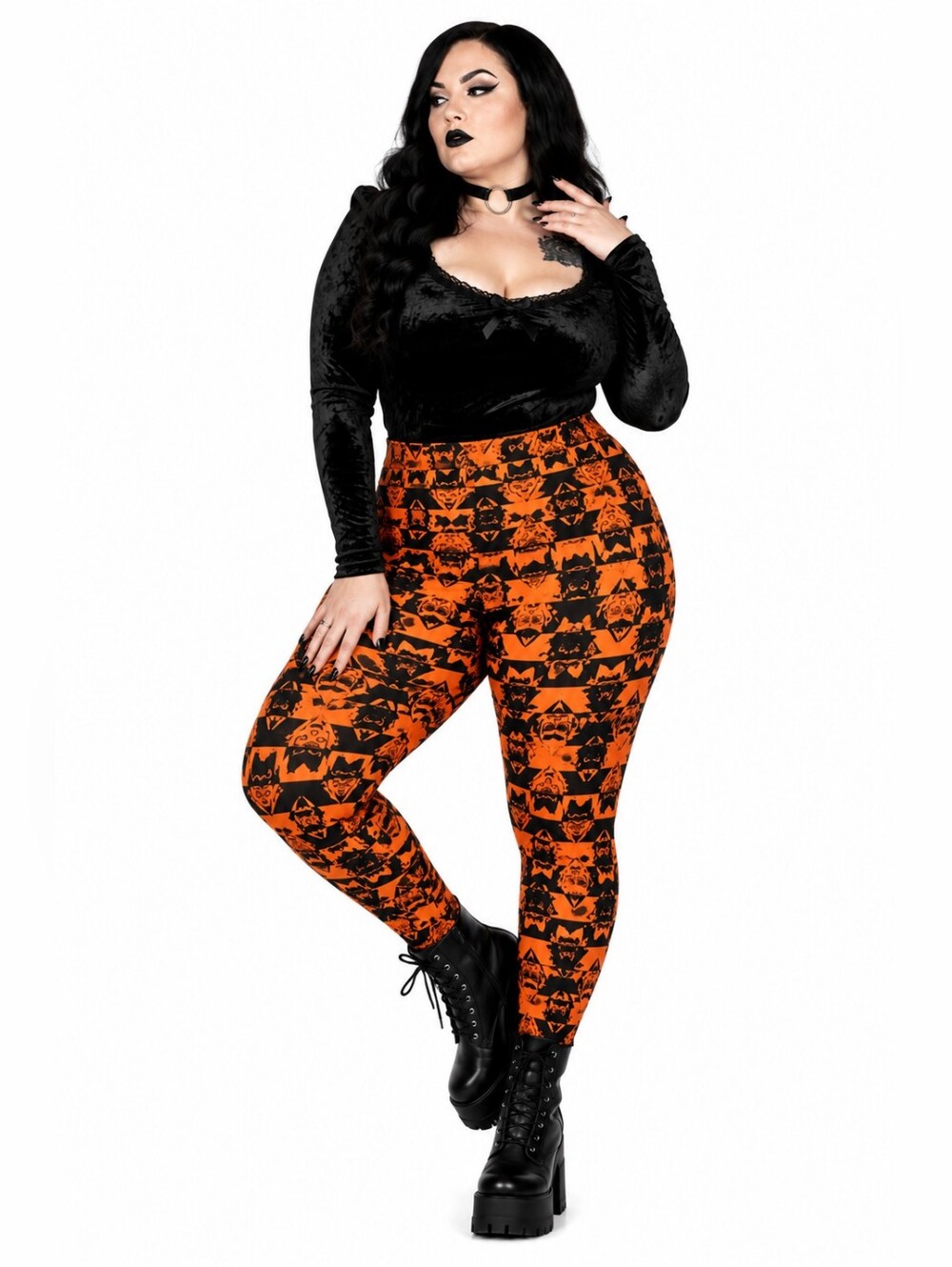 Lularoe Halloween Dracula Halloween Leggings - Picture 3 of 11